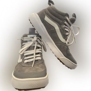 NWOT Vans High-Top Grey Suede Sneakers